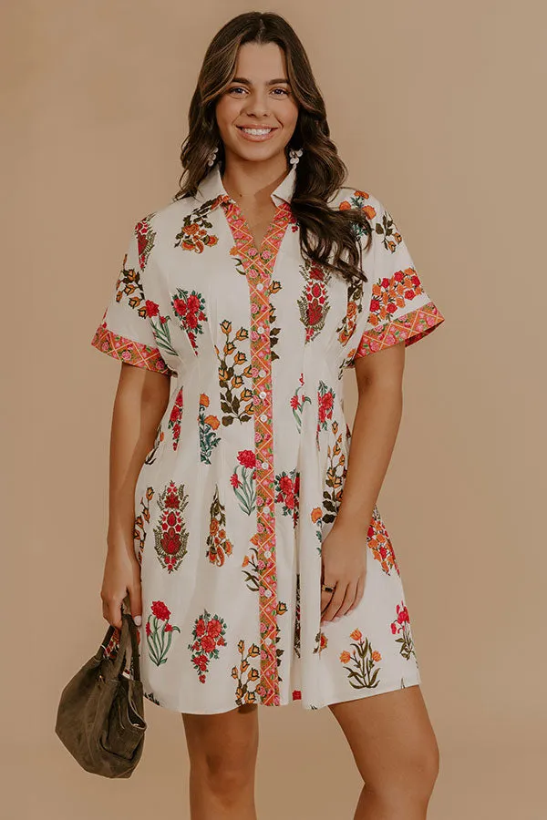 Petal Dream Button Down Mini Dress sold by Impressions product image thumbnail 2