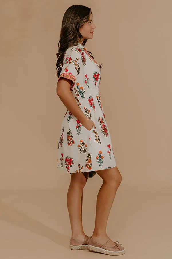 Petal Dream Button Down Mini Dress sold by Impressions product image thumbnail 3