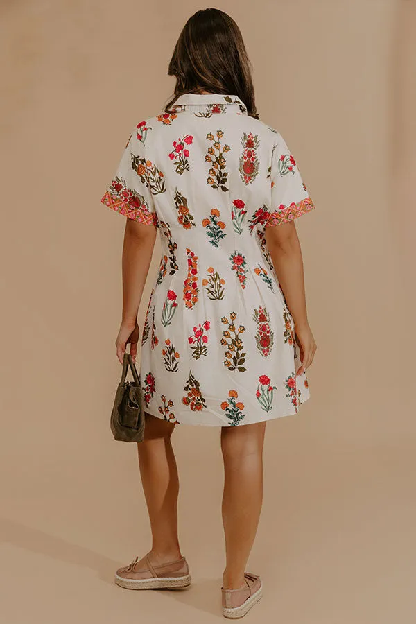 Petal Dream Button Down Mini Dress sold by Impressions product image thumbnail 4