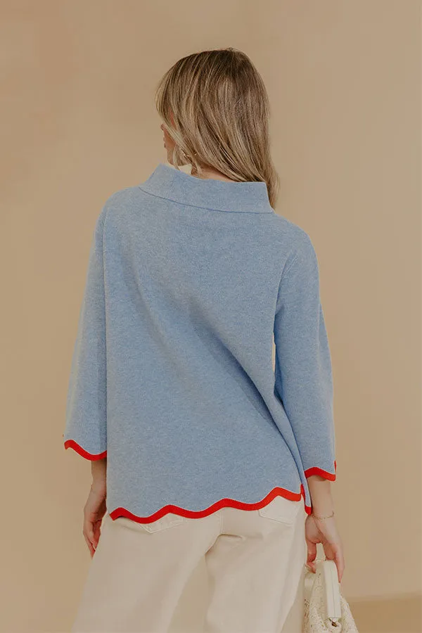 Sweet Day Knit Top in Light Blue sold by Impressions product image thumbnail 5