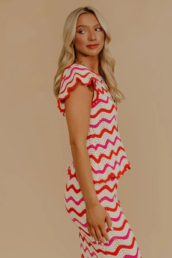 Getaway Chic Pointelle Knit Top sold by Impressions product image thumbnail 2