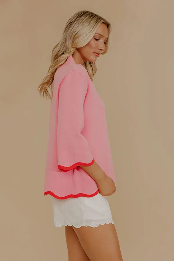 Sweet Day Knit Top in Pink sold by Impressions product image thumbnail 4