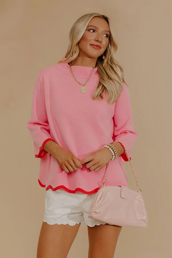 Sweet Day Knit Top in Pink sold by Impressions