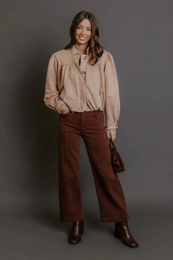 RISEN Sloane High Waist Wide Leg Jeans in Brown sold by Impressions product image thumbnail 2