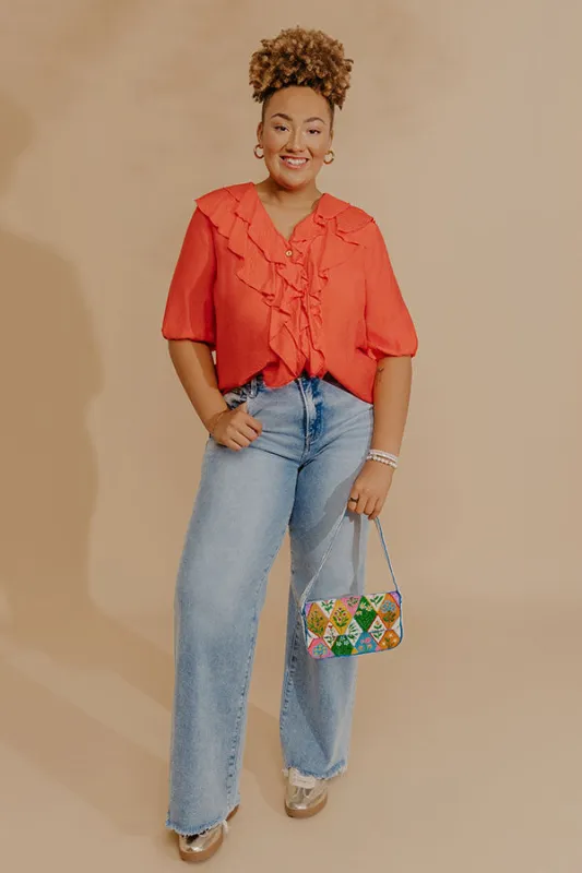 RISEN Hallie Midrise Wide Leg Jean Curves sold by Impressions