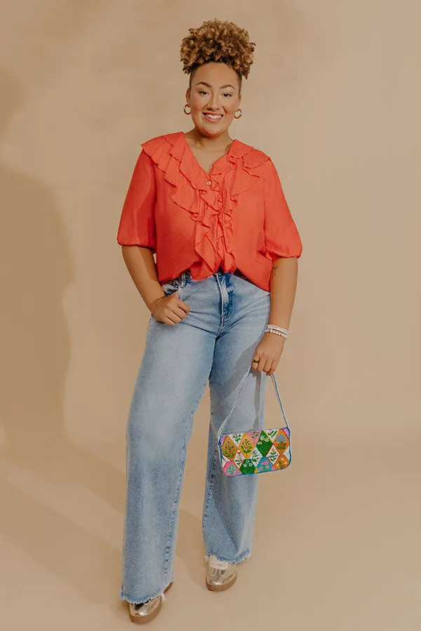 RISEN Hallie Midrise Wide Leg Jean Curves sold by Impressions