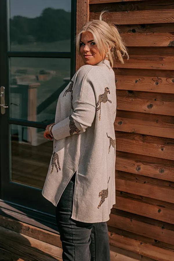 Cozy And Kind Cheetah Sweater In Birch Curves sold by Impressions product image thumbnail 4