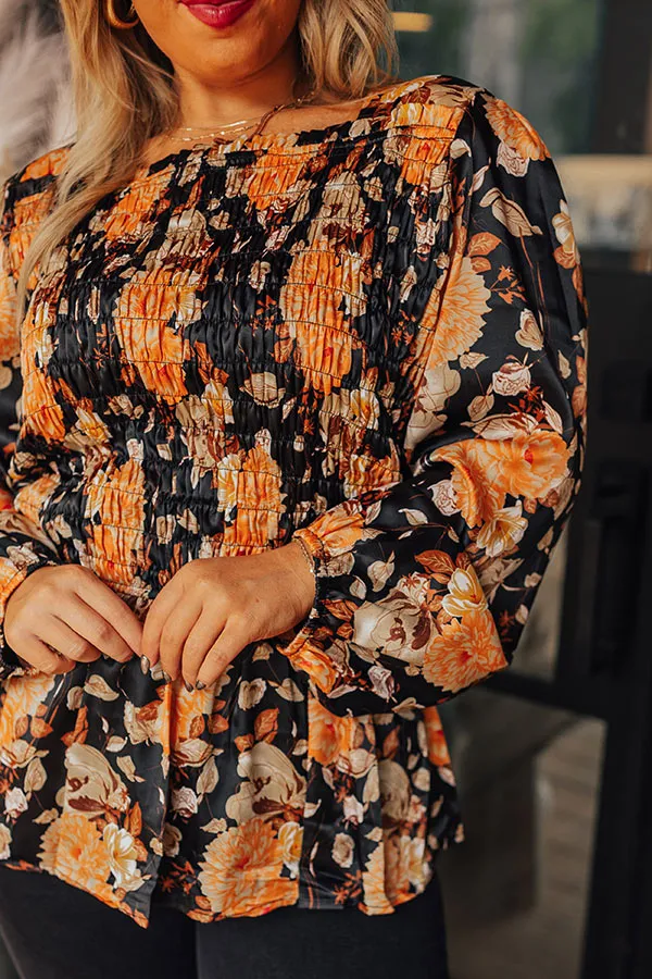 Late Night Gathering Smocked Top Curves sold by Impressions