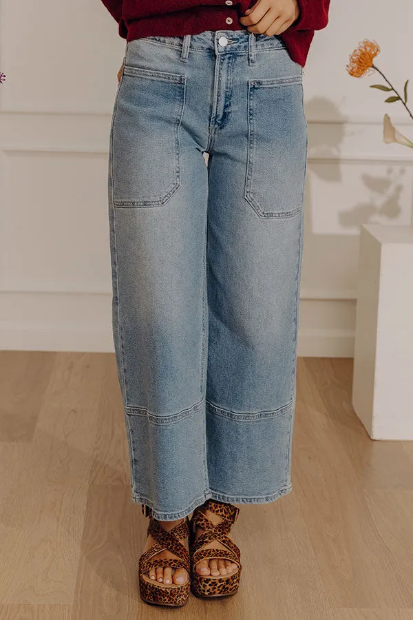 The Maeve High Waist Wide Leg Crop Jean in Light Wash sold by Impressions product image thumbnail 3