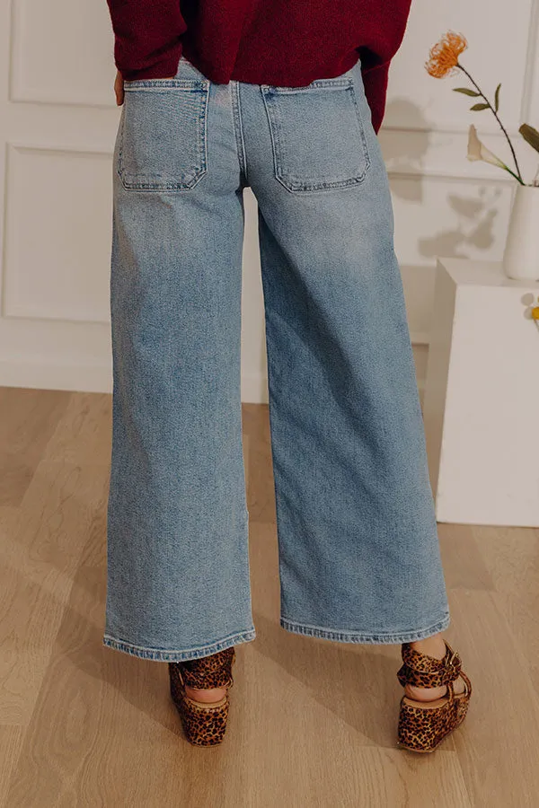 The Maeve High Waist Wide Leg Crop Jean in Light Wash sold by Impressions product image thumbnail 5