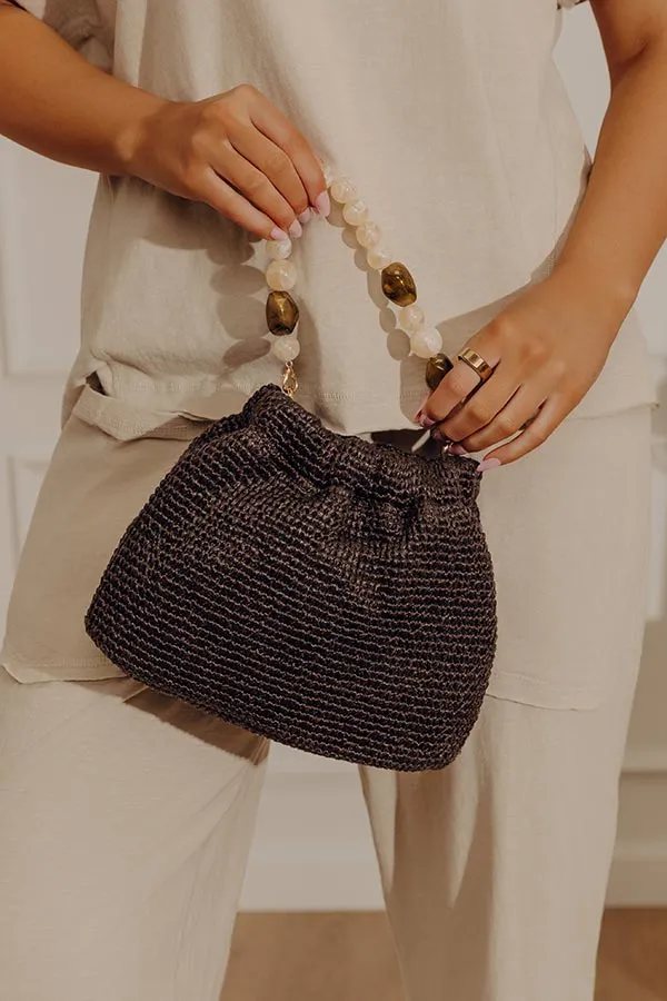 Emery Woven Slouchy Purse in Dark Chestnut sold by Impressions