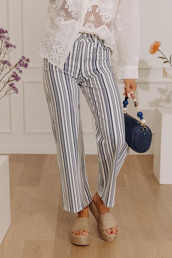 JUST USA Sam High Waist Straight Leg Stripe Jean sold by Impressions product image thumbnail 2