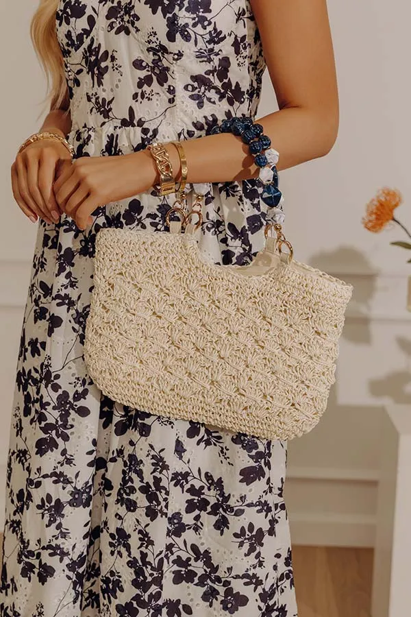 Nora Straw Mini Crochet Purse sold by Impressions