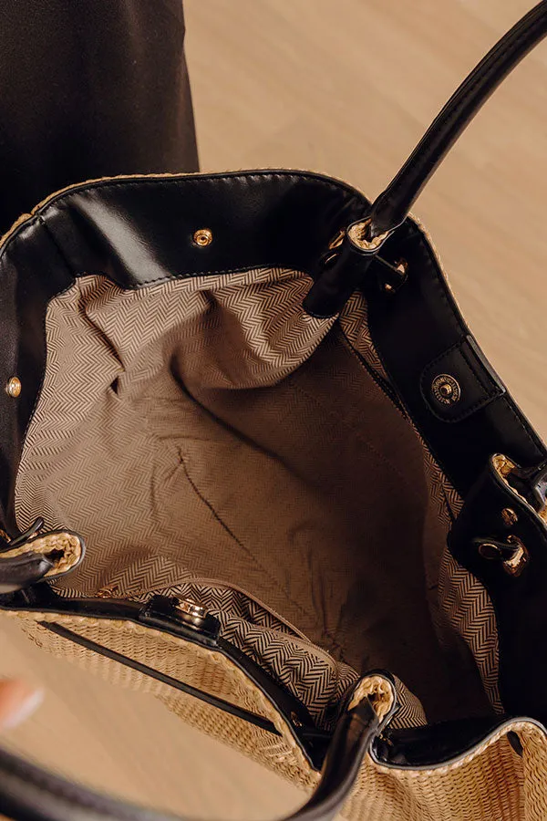 Kaia Straw Woven Tote in Natural sold by Impressions product image thumbnail 3