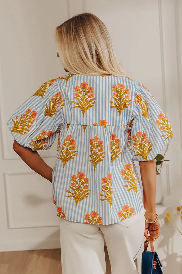 Coastal Blossom Stripe Top sold by Impressions product image thumbnail 4