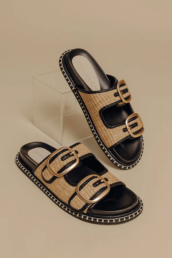 The Daytona Raffia Woven Sandal in Black sold by Impressions product image thumbnail 3