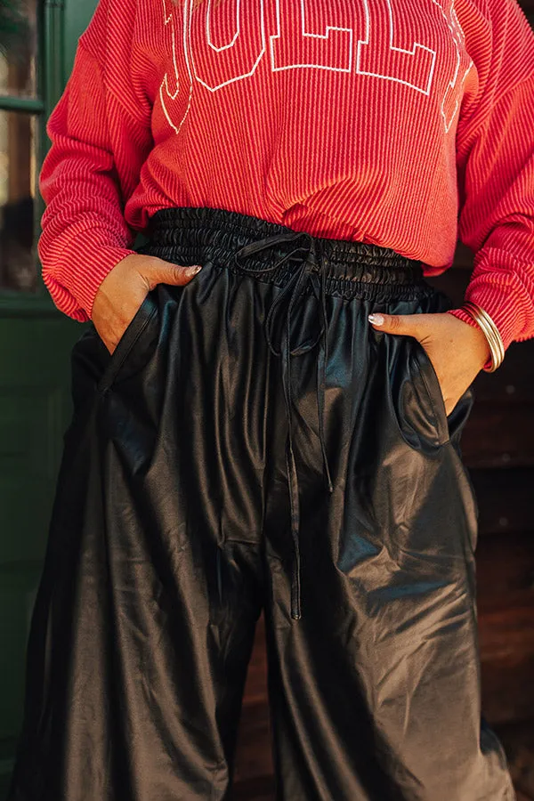 The Sawyer High Waist Faux Leather Pants Curves sold by Impressions product image thumbnail 5