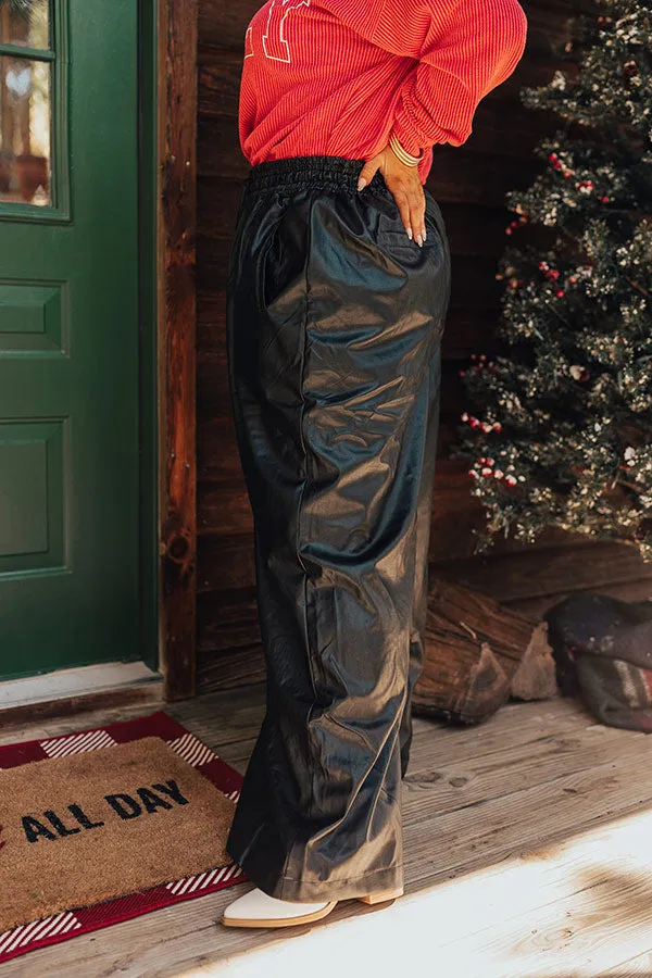 The Sawyer High Waist Faux Leather Pants Curves sold by Impressions product image thumbnail 3