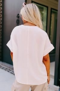 Blissful Blessings Shift Top In White sold by Impressions