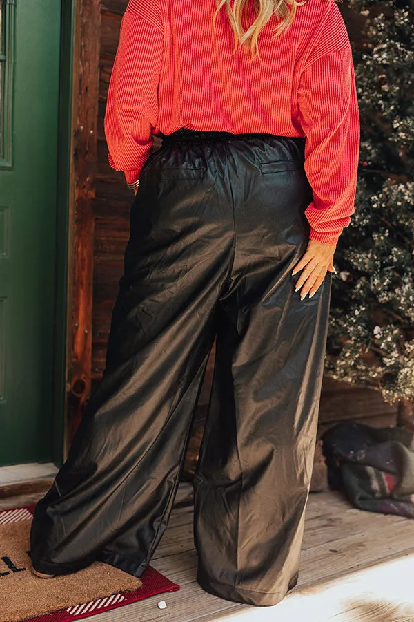 The Sawyer High Waist Faux Leather Pants Curves sold by Impressions product image thumbnail 4