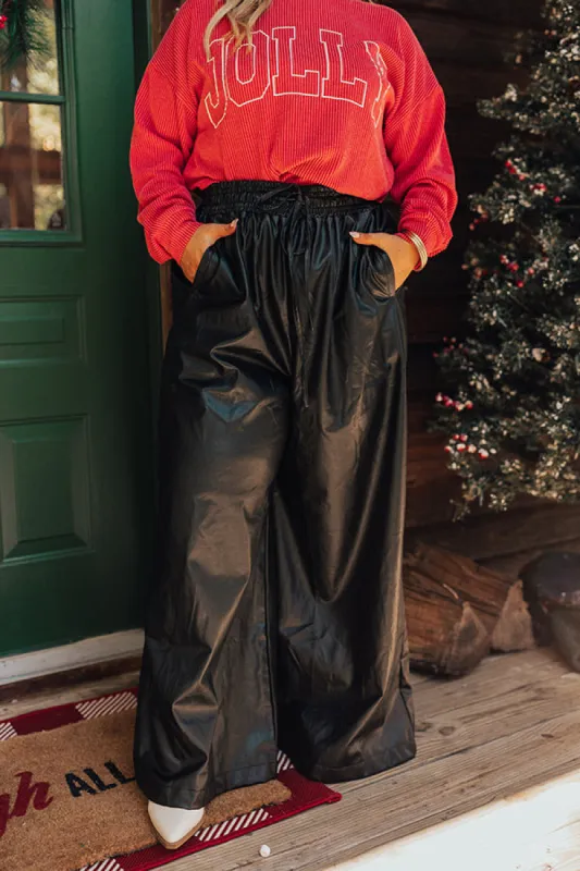 The Sawyer High Waist Faux Leather Pants Curves sold by Impressions