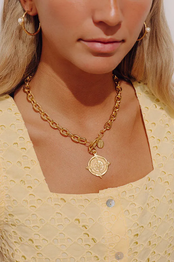 Susan Shaw Compass Toggle Necklace sold by Impressions