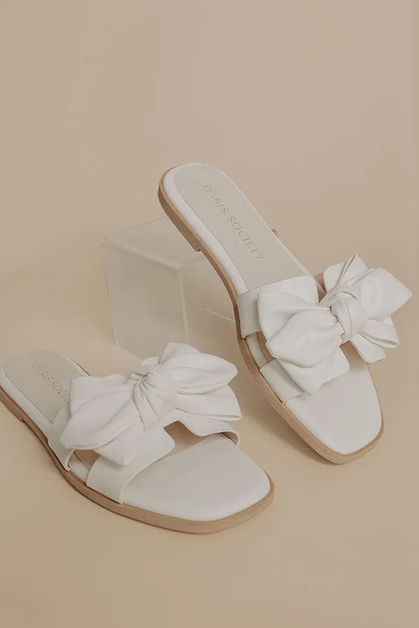 The Ginny Faux Leather Sandal in White sold by Impressions product image thumbnail 3