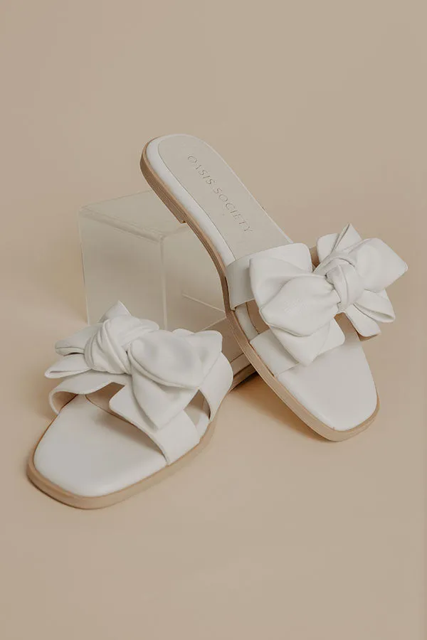 The Ginny Faux Leather Sandal in White sold by Impressions product image thumbnail 2