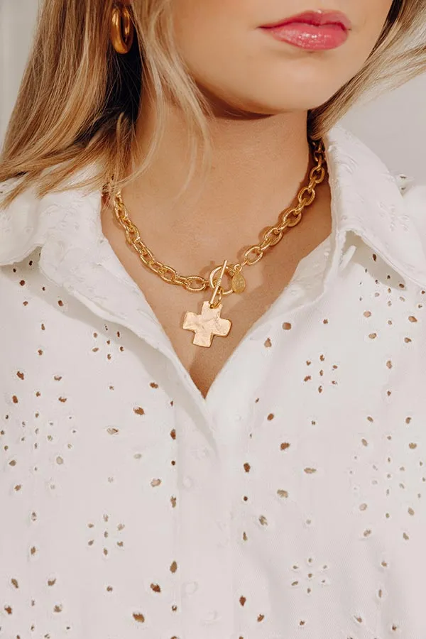 Susan Shaw Cross Toggle Necklace sold by Impressions