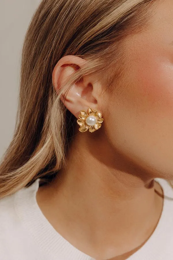 Susan Shaw Marigold Pearl Stud Earrings sold by Impressions product image thumbnail 2