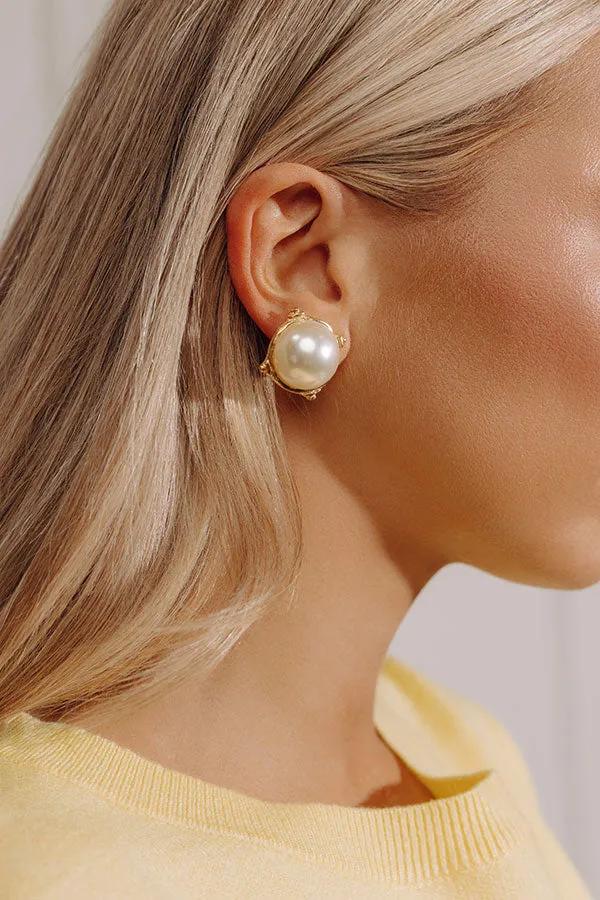 Susan Shaw Pearl Cab Stud Earrings sold by Impressions product image thumbnail 2