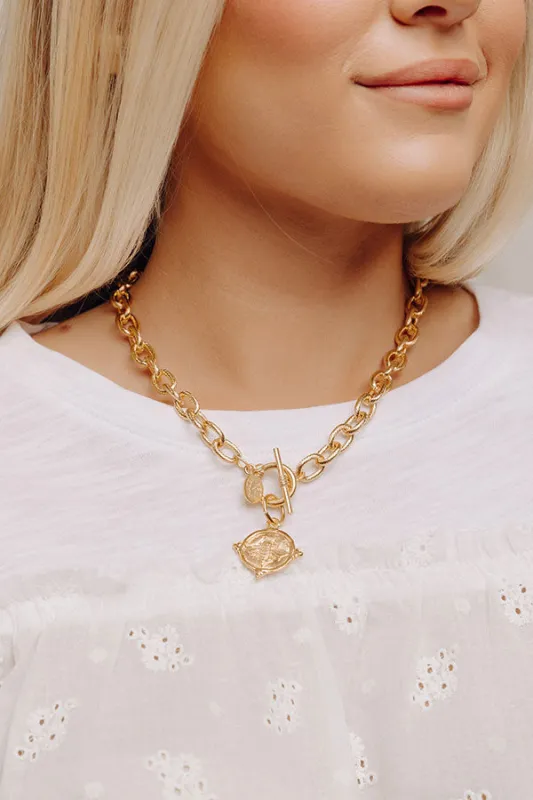 Susan Shaw Bee Intaglio Toggle Necklace sold by Impressions