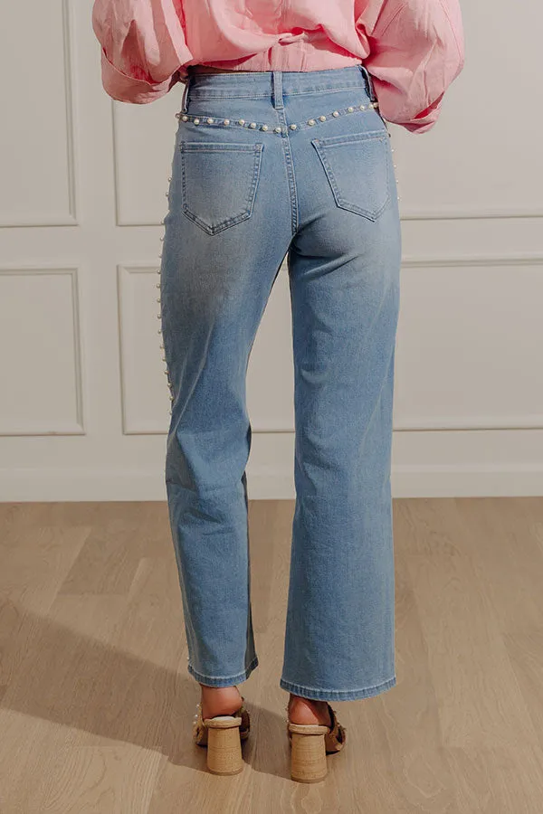 The Perla High Waist Embellished Wide Leg Jean sold by Impressions product image thumbnail 3