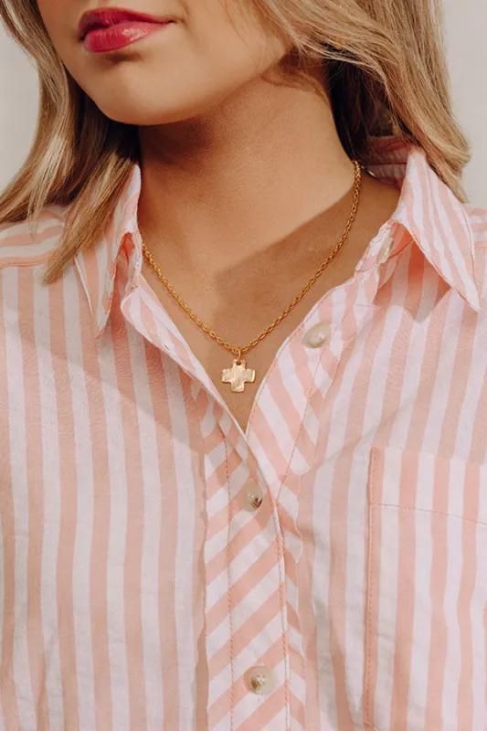 Susan Shaw Dainty Cross Necklace made by Impressions