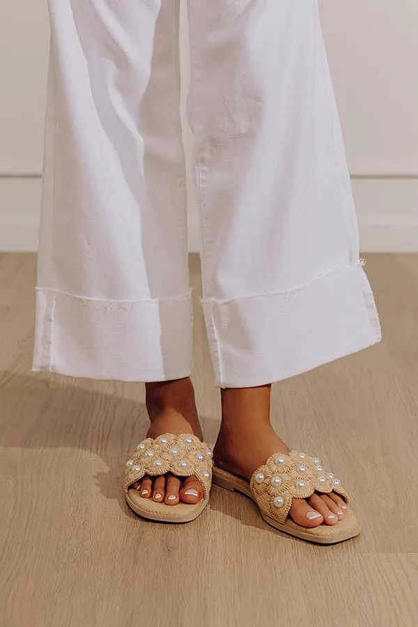 The Cathleen Raffia Woven Embellished Sandal in Tan sold by Impressions product image thumbnail 2