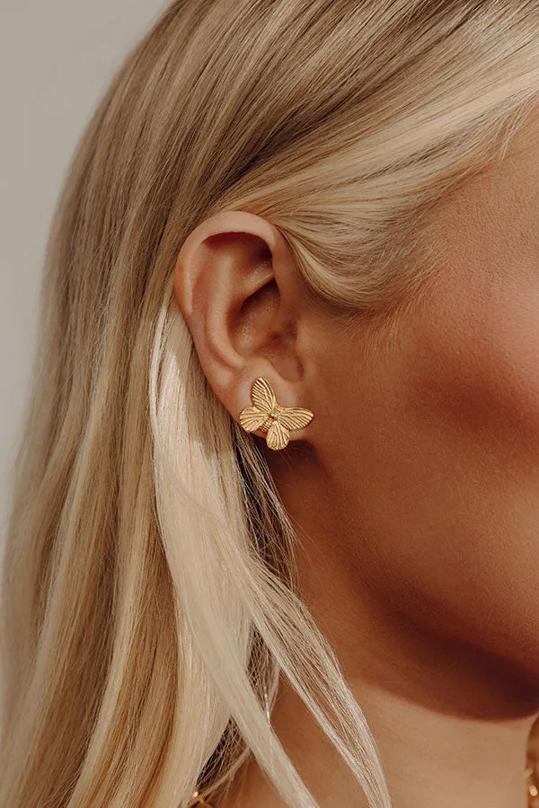 Susan Shaw Butterfly Stud Earrings sold by Impressions product image thumbnail 2