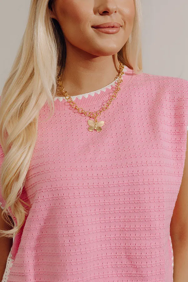 Susan Shaw Butterfly Pendant Chain Necklace sold by Impressions