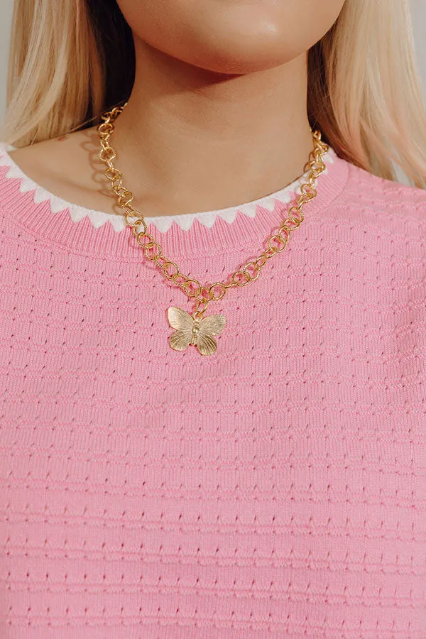 Susan Shaw Butterfly Pendant Chain Necklace sold by Impressions product image thumbnail 2