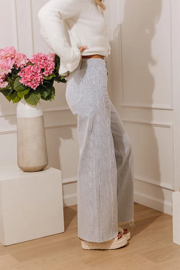 JUST USA Blair Midrise Stripe Wide Leg Jean sold by Impressions product image thumbnail 3