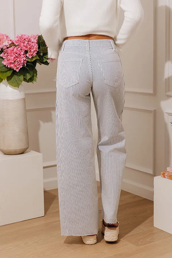 JUST USA Blair Midrise Stripe Wide Leg Jean sold by Impressions product image thumbnail 4