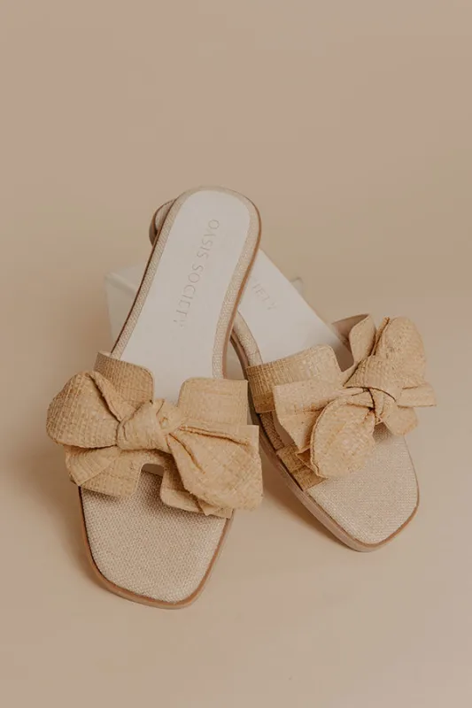 The Ginny Woven Sandal in Natural sold by Impressions
