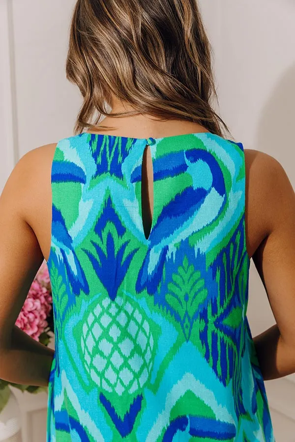 Resort Muse Linen-Blend Mini Dress sold by Impressions product image thumbnail 4