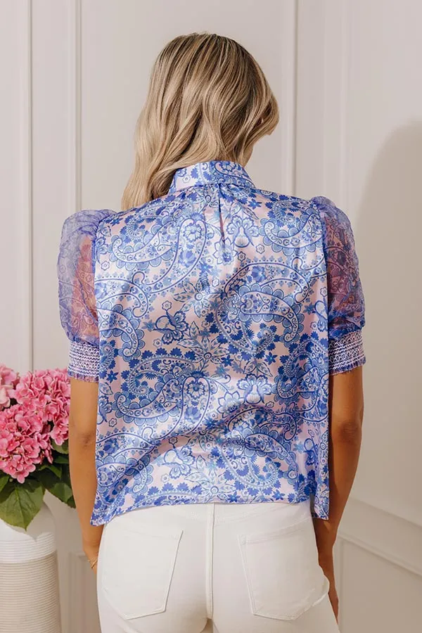 Couture Moment Floral Satin Top sold by Impressions product image thumbnail 5