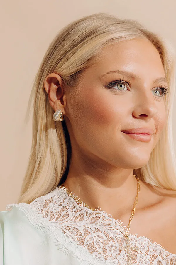 Melinda Maria Norah Pave Double Hoop Earrings sold by Impressions product image thumbnail 2