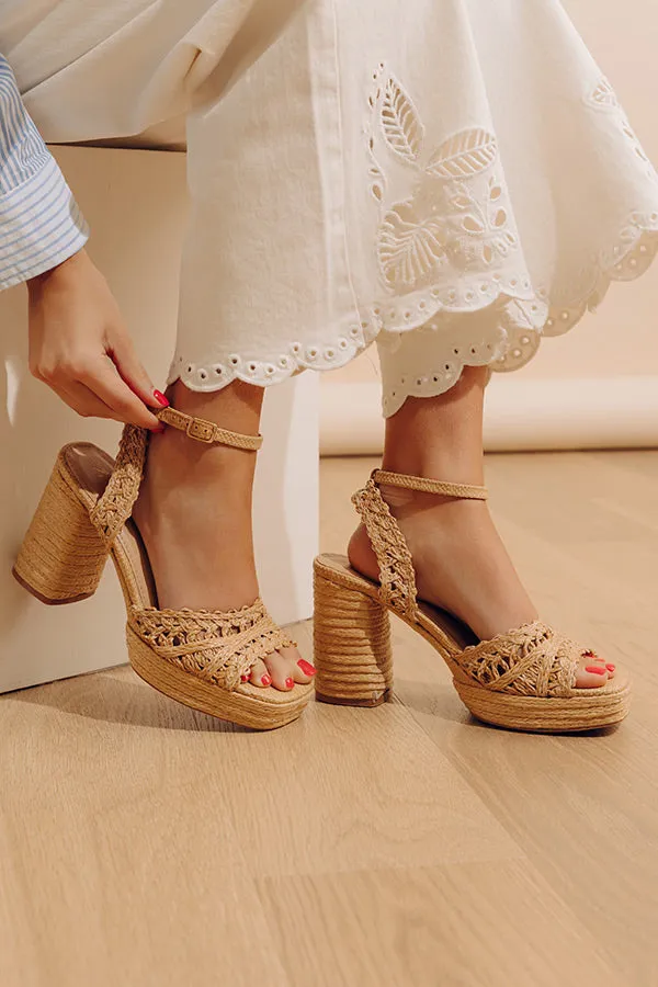 Orion Raffia Woven Platform Heel sold by Impressions product image thumbnail 2