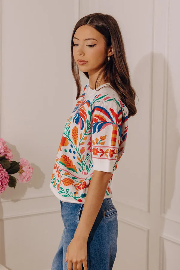 Sweet Statement Floral Knit Sweater Top sold by Impressions product image thumbnail 3