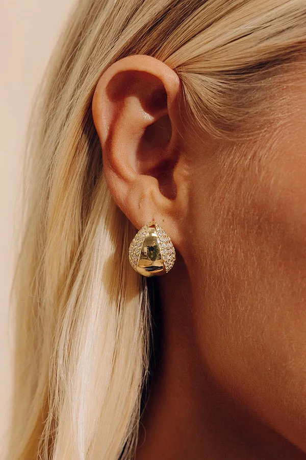 Melinda Maria Norah Split Pavé Huggie Earrings sold by Impressions product image thumbnail 2