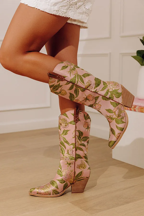 The Tesha Floral Tapestry Cowboy Boots sold by Impressions