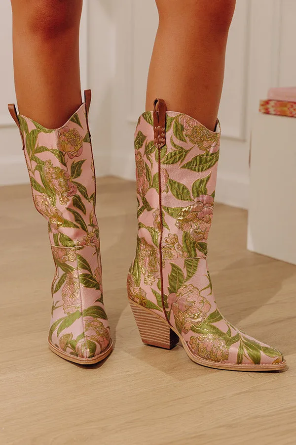 The Tesha Floral Tapestry Cowboy Boots sold by Impressions product image thumbnail 2