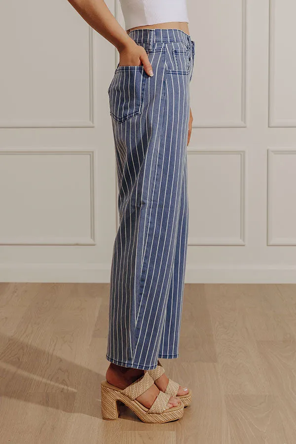 JUST USA Tobi Midrise Stripe Barrel Leg Jean sold by Impressions product image thumbnail 2
